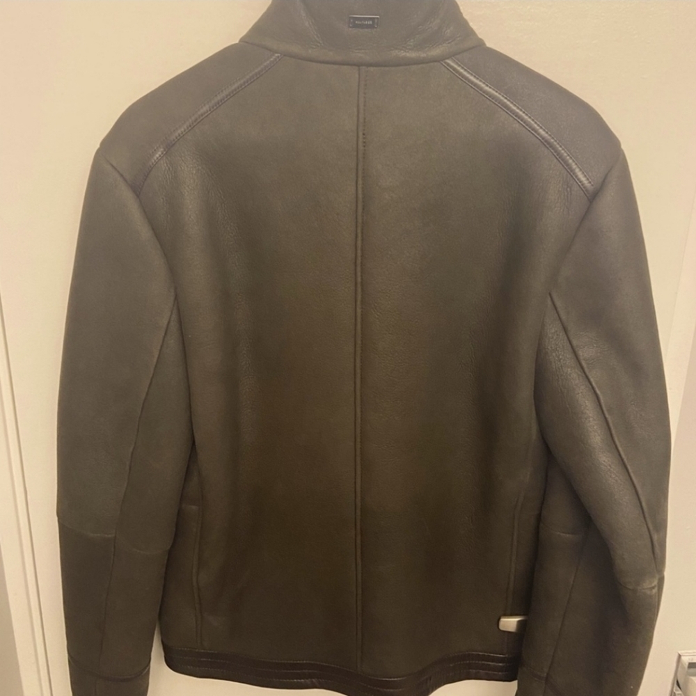 Tommy Hilfiger Collection 100% Shearling Leather Jacket - Picture 6 of 8